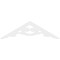 Ekena Millwork Pitch Robin Architectural Grade PVC Gable Pediment, 72"W x 21"H x 1"P (7/12) GPP072X021X100ROB - alternate 4